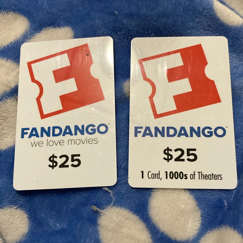 Fandango Movie Theater Gift Cards (Set of 2)